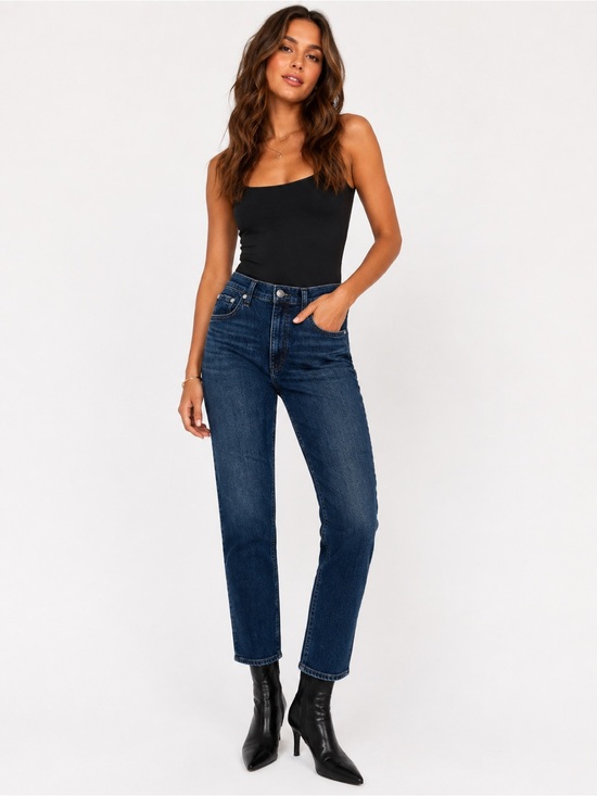 rag & bone Denim - rag & bone Nina High Rise Slim Straight Jeans Dark Wash Women’s Size 28